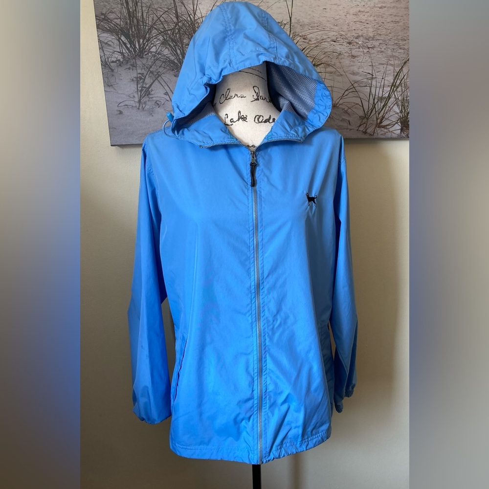 Black Dog lightweight blue windbreaker, size medium